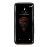 Samsung Galaxy S8+ Mocha Leather Snap-On Case with Card Holder - Hardiston - 2