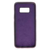 Samsung Galaxy S8+ Purple Leather Snap-On Case with Card Holder - Hardiston -3