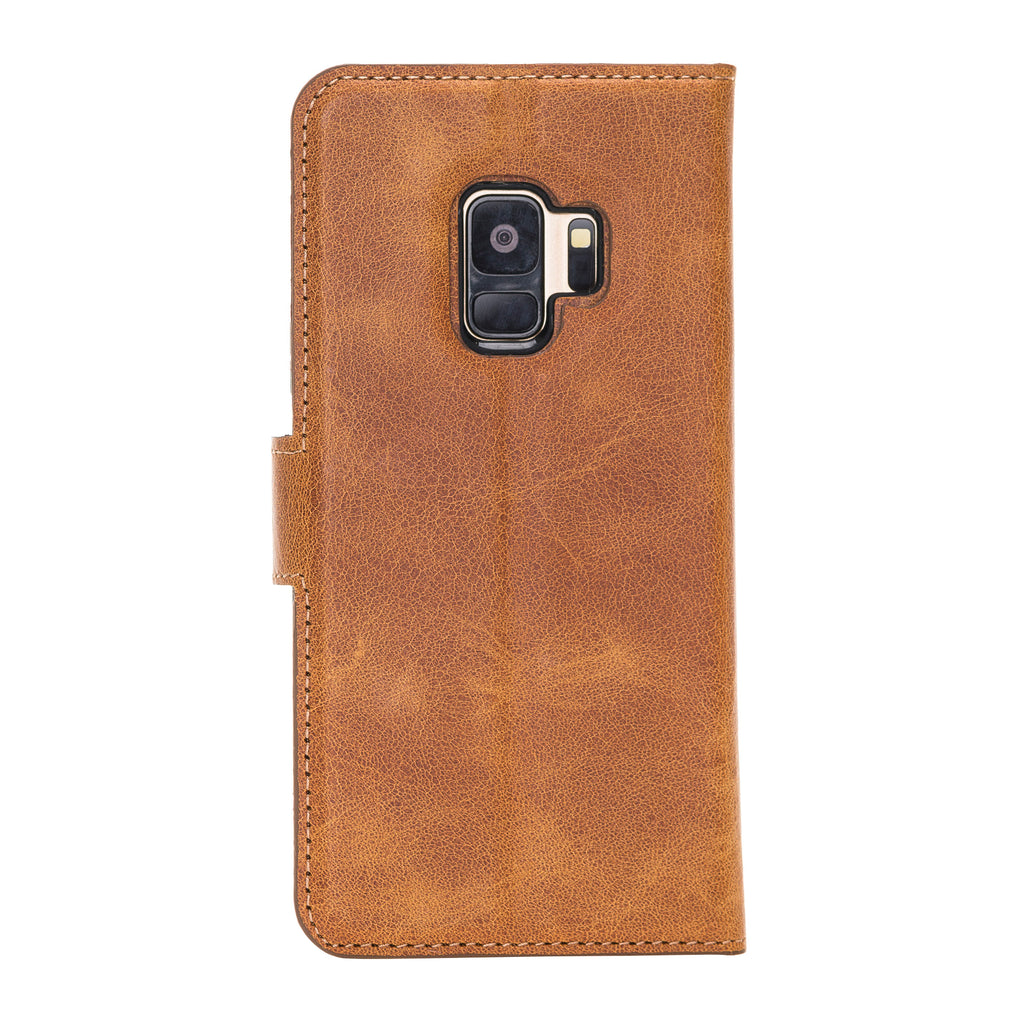 Samsung Galaxy S9 Amber Leather 2-in-1 Wallet Case with Card Holder - Hardiston - 5