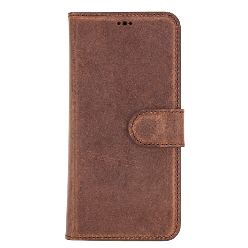 Samsung Galaxy S9 Brown Leather 2-in-1 Wallet Case with Card Holder - Hardiston - 4