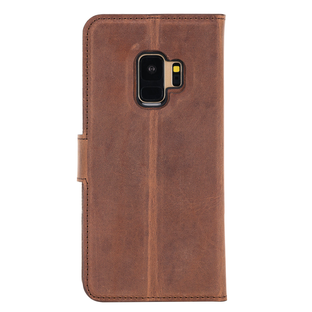 Samsung Galaxy S9 Brown Leather 2-in-1 Wallet Case with Card Holder - Hardiston - 5