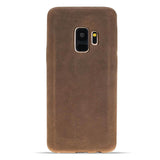 Samsung Galaxy S9 Camel Leather Snap-On Case - Hardiston - 1