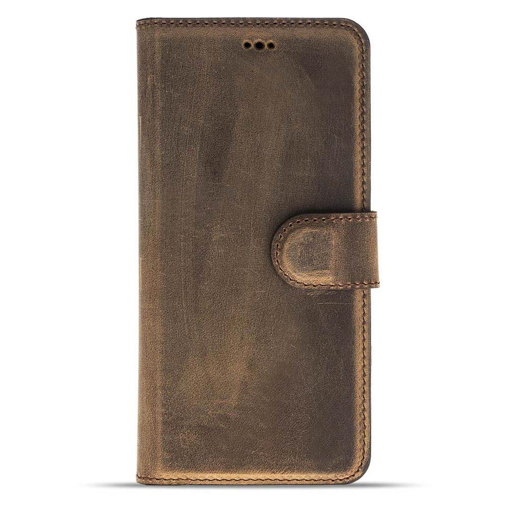 Samsung Galaxy S9 Camel Leather 2-in-1 Wallet Case with Card Holder - Hardiston - 4
