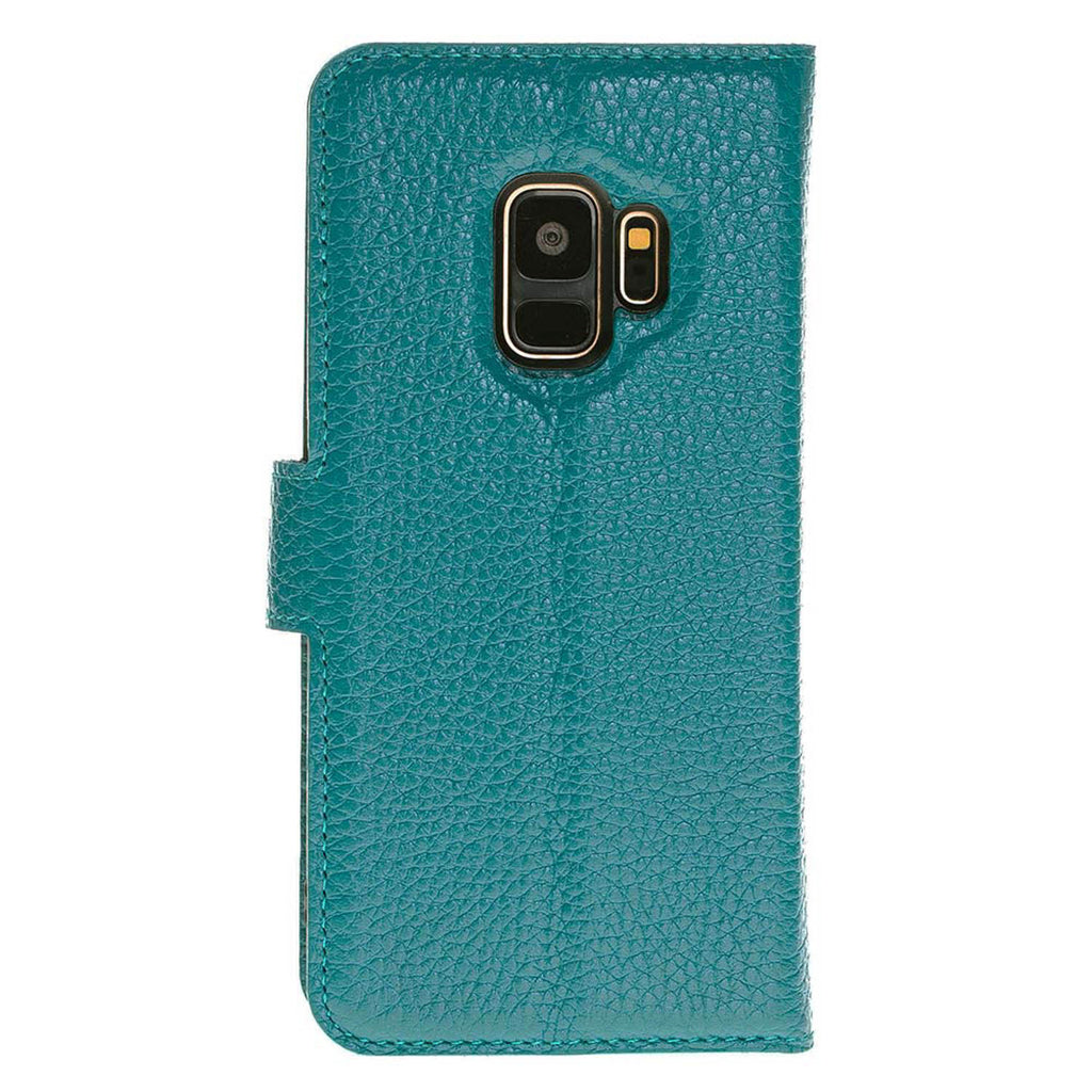 Samsung Galaxy S9 Green Leather 2-in-1 Wallet Case with Card Holder - Hardiston - 5