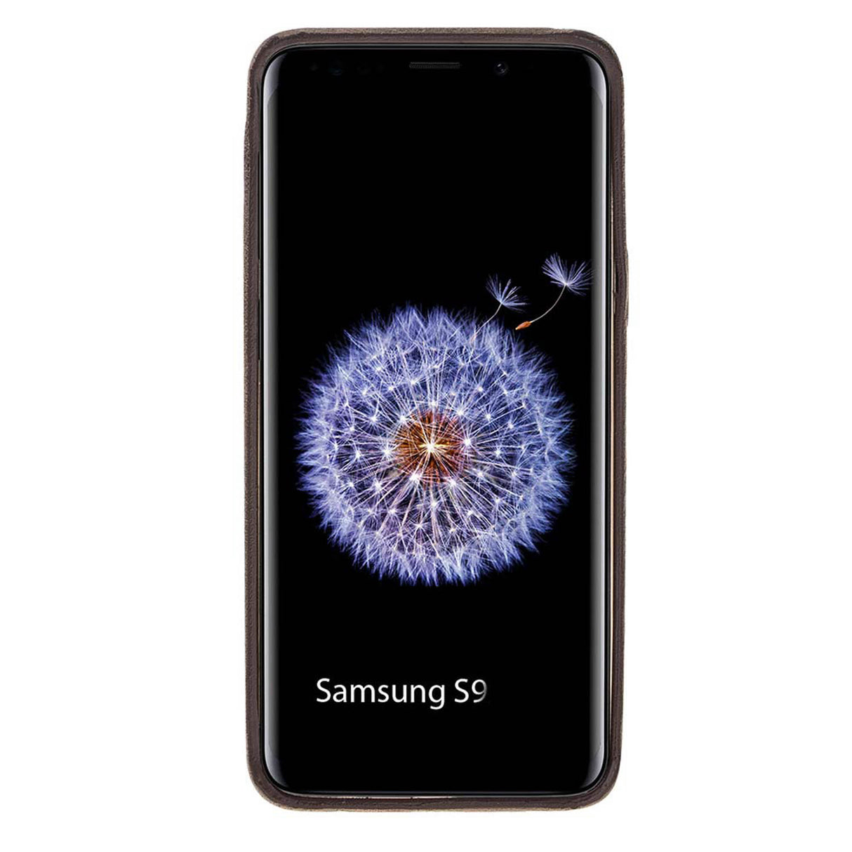 Samsung Galaxy S9 Mocha Leather Snap-On Case with Card Holder - Hardiston - 2