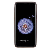 Samsung Galaxy S9 Mocha Leather Snap-On Case with Card Holder - Hardiston - 2