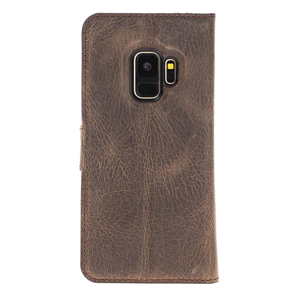 Samsung Galaxy S9 Mocha Leather 2-in-1 Wallet Case with Card Holder - Hardiston - 5