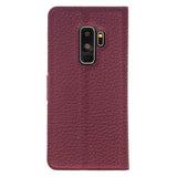 Samsung Galaxy S9+ Burgundy Leather 2-in-1 Wallet Case with Card Holder - Hardiston - 5