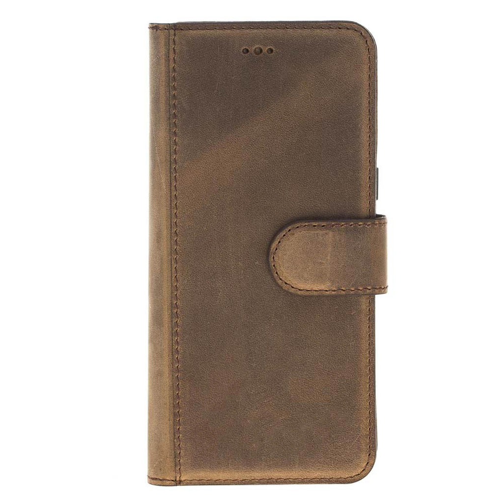 Samsung Galaxy S9+ Camel Leather Detachable Dual 2-in-1 Wallet Case with Card Holder - Hardiston - 5