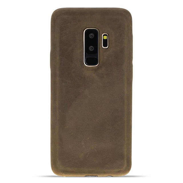 Samsung Galaxy S9+ Camel Leather Snap-On Case - Hardiston - 1