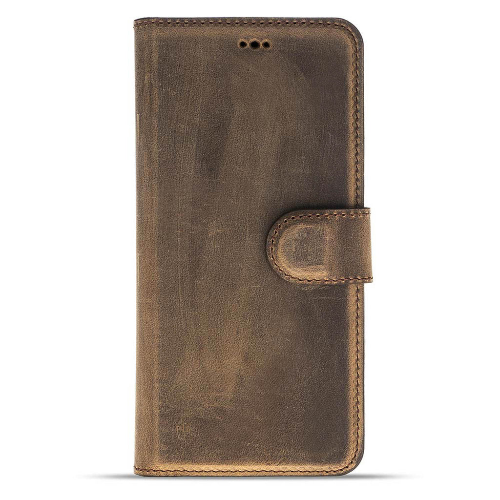 Samsung Galaxy S9+ Camel Leather 2-in-1 Wallet Case with Card Holder - Hardiston - 4