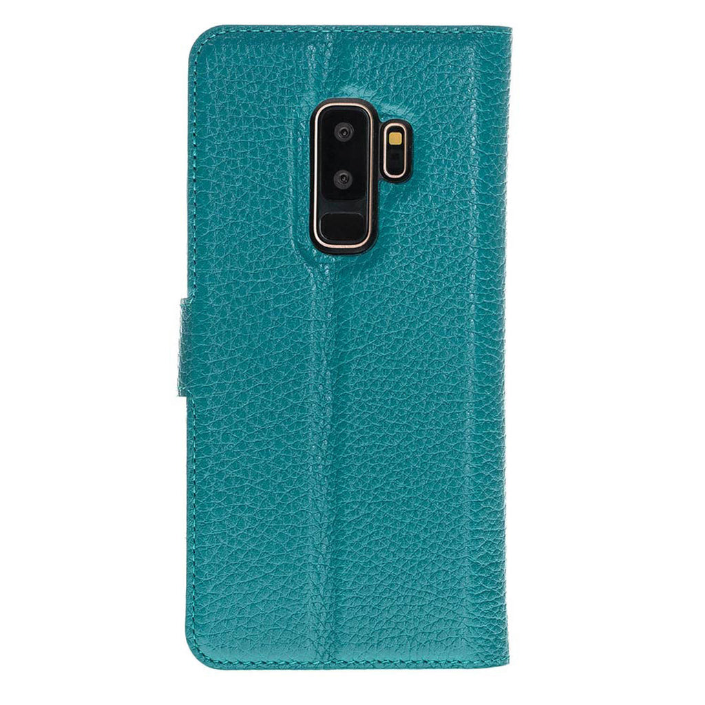 Samsung Galaxy S9+ Green Leather 2-in-1 Wallet Case with Card Holder - Hardiston - 5