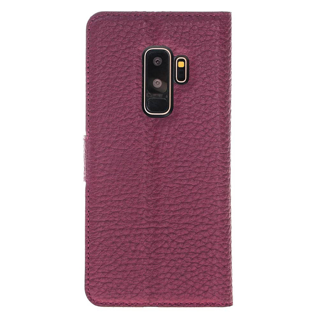 Samsung Galaxy S9+ Pink Leather 2-in-1 Wallet Case with Card Holder - Hardiston - 5