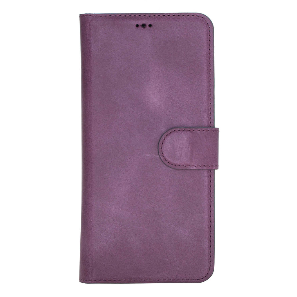 Samsung Galaxy S9+ Purple Leather 2-in-1 Wallet Case with Card Holder - Hardiston - 4