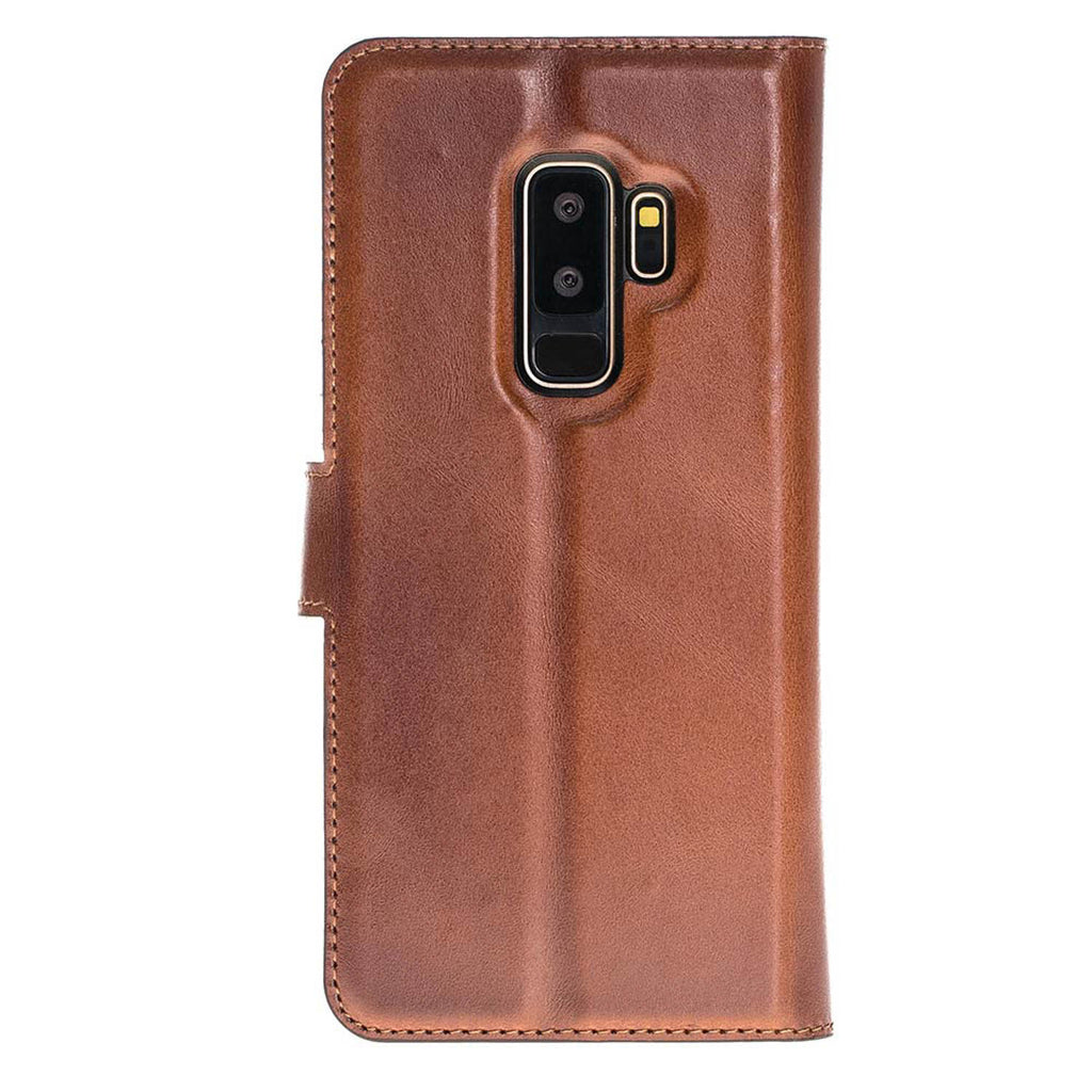 Samsung Galaxy S9+ Russet Leather 2-in-1 Wallet Case with Card Holder - Hardiston - 5