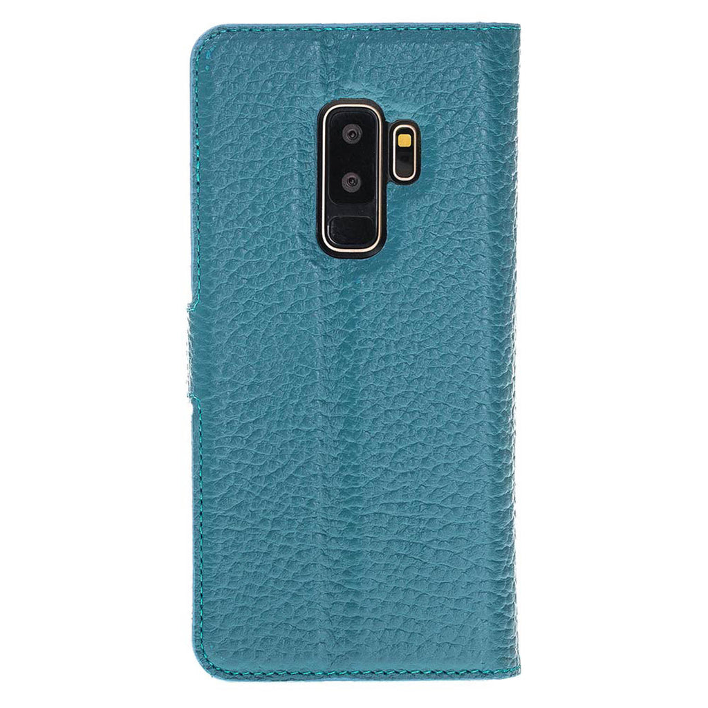 Samsung Galaxy S9+ Turquoise Leather 2-in-1 Wallet Case with Card Holder - Hardiston - 5