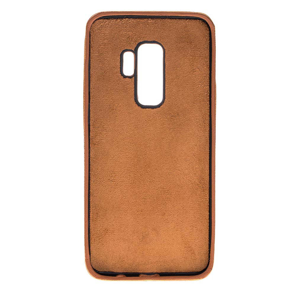 Samsung Galaxy S9+ Amber Leather Snap-On Case with Card Holder - Hardiston - 3