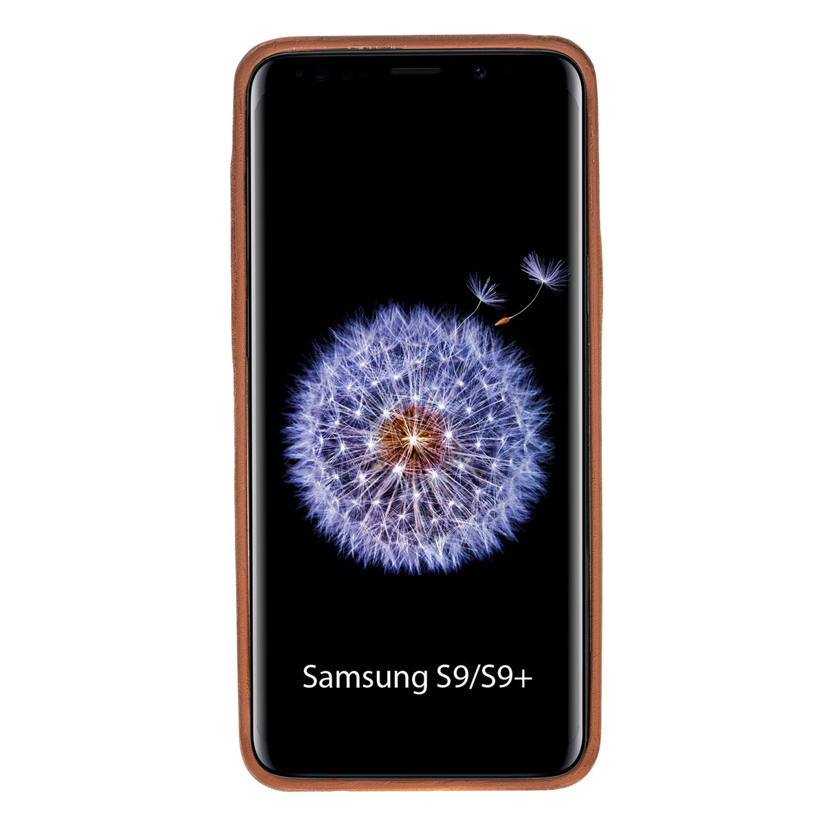 Samsung Galaxy S9+ Cinnamon Leather Snap-On Case with Card Holder - Hardiston - 2