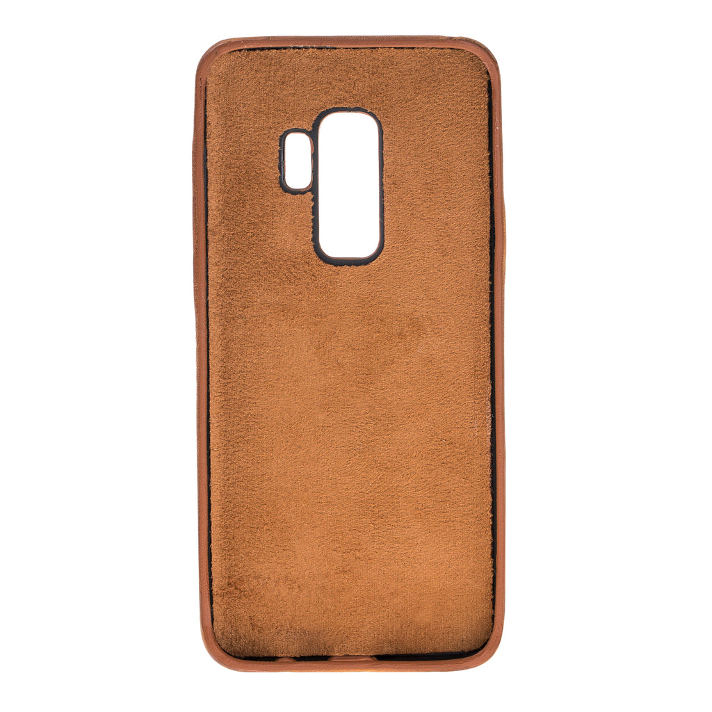 Samsung Galaxy S9+ Cinnamon Leather Snap-On Case with Card Holder - Hardiston - 3