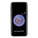 Samsung Galaxy S9+ Mocha Leather Snap-On Case with Card Holder - Hardiston - 2