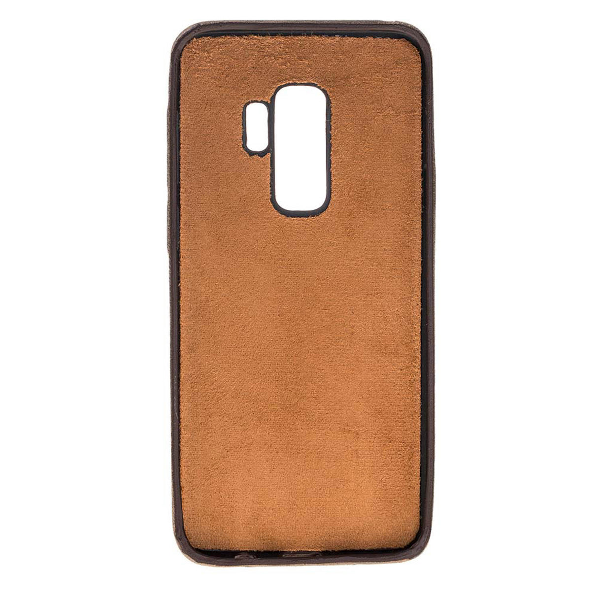 Samsung Galaxy S9+ Mocha Leather Snap-On Case with Card Holder - Hardiston - 3