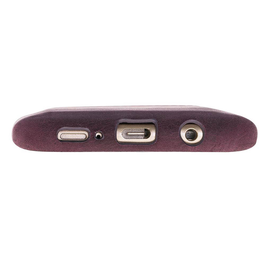 Samsung Galaxy S9+ Purple Leather Snap-On Case with Card Holder - Hardiston - 6