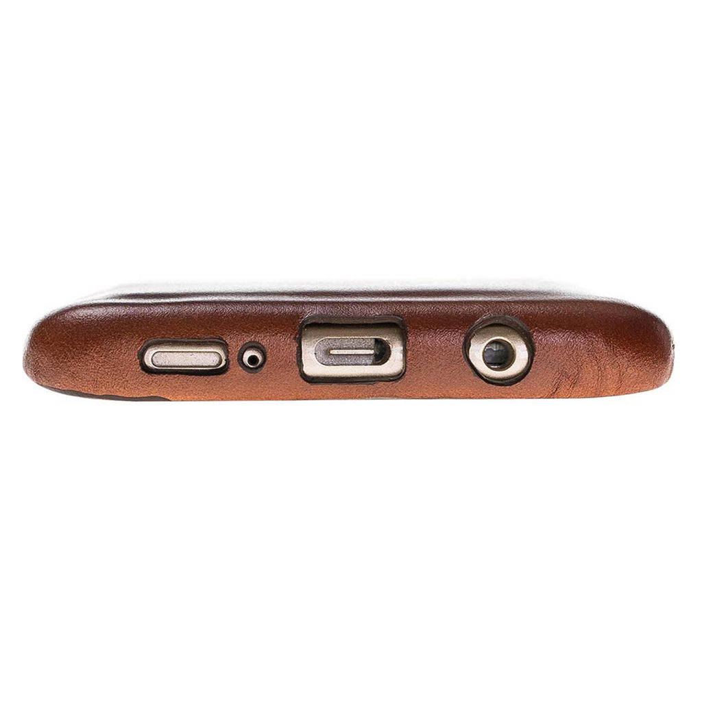 Samsung Galaxy S9+ Russet Leather Snap-On Case with Card Holder - Hardiston - 6
