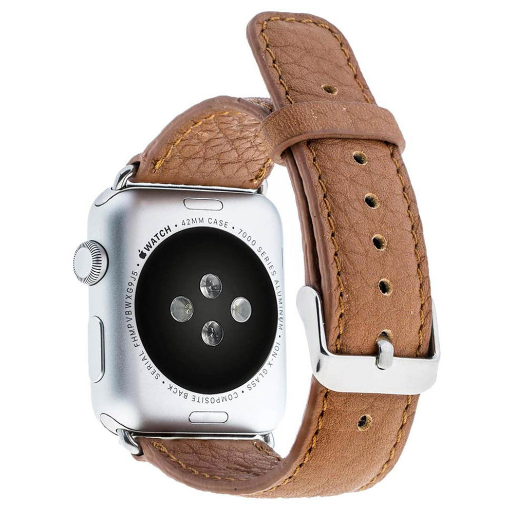 Tan Leather Apple Watch Band or Strap 38mm, 40mm, 42mm, 44mm for All Series - Venito - Leather - 2
