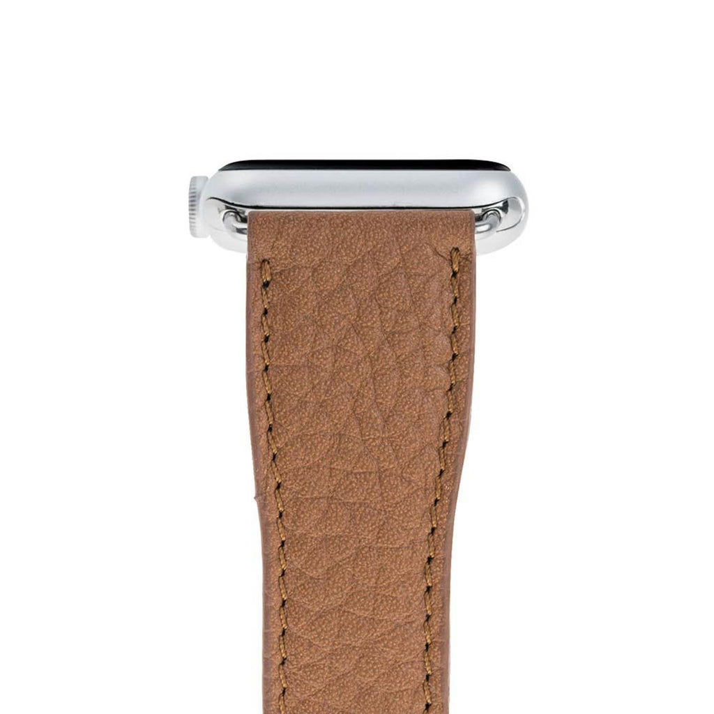 Tan Leather Apple Watch Band or Strap 38mm, 40mm, 42mm, 44mm for All Series - Venito - Leather - 3