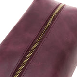 Leather Make-up & Accessories Bag