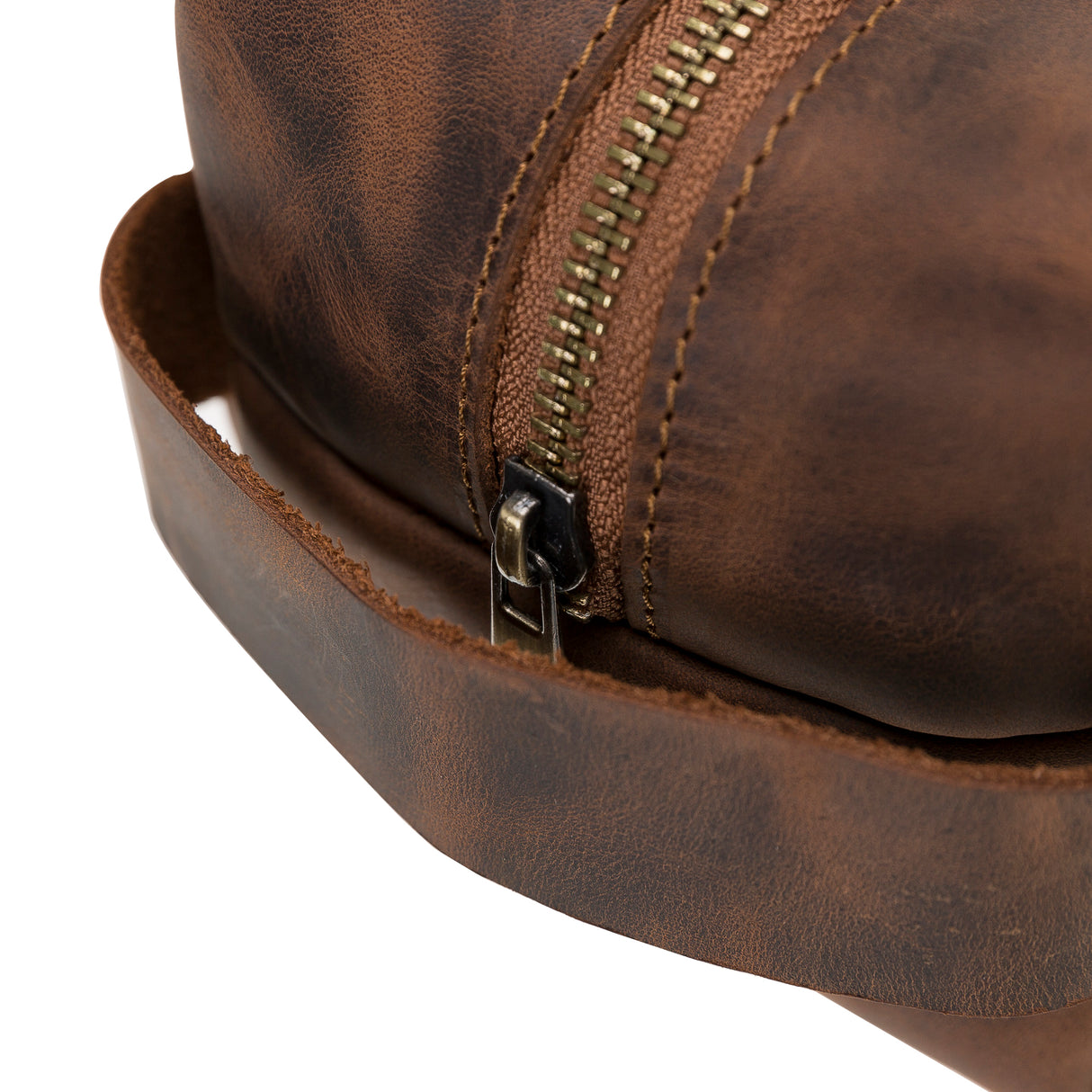 Leather Make-up & Accessories Bag
