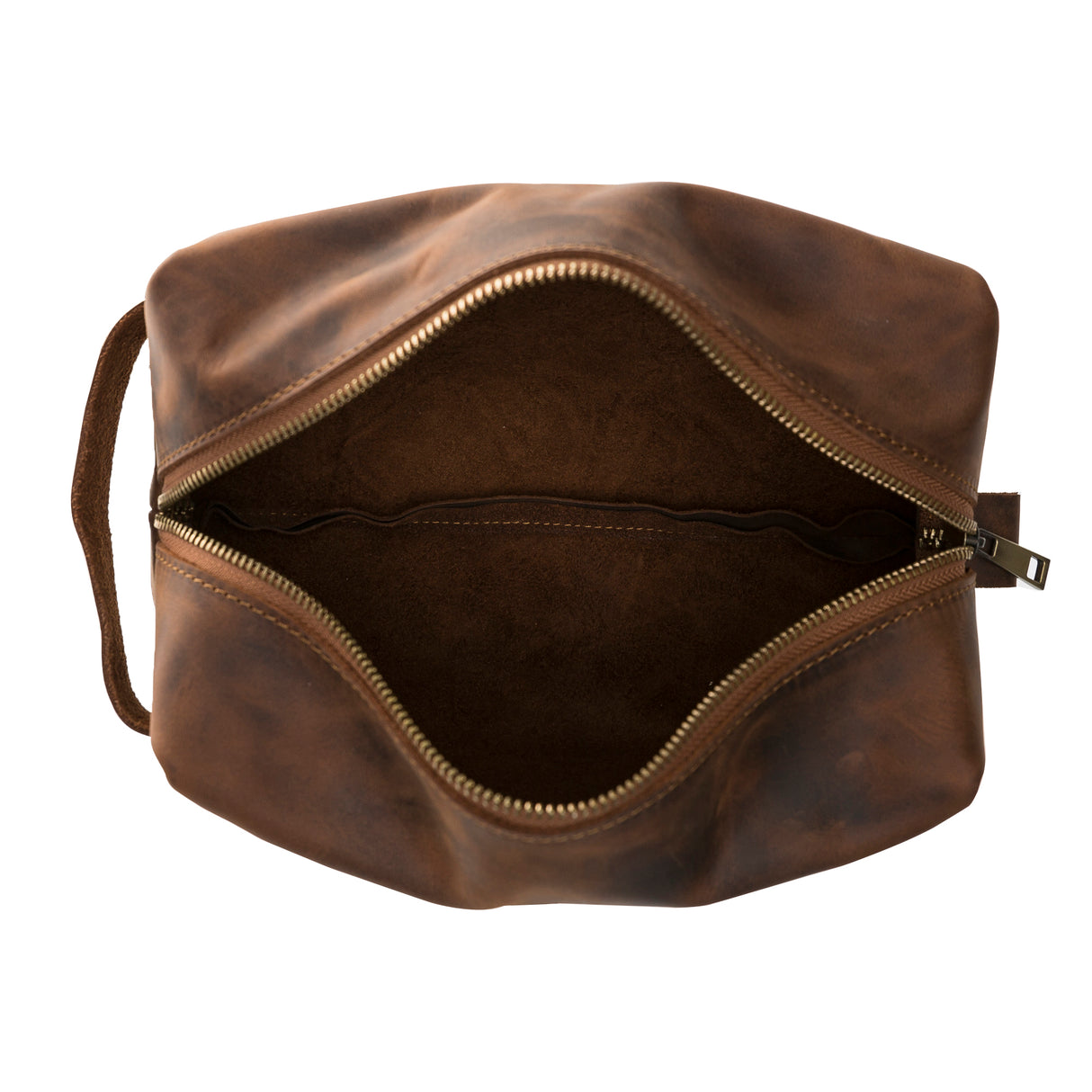 Leather Make-up & Accessories Bag