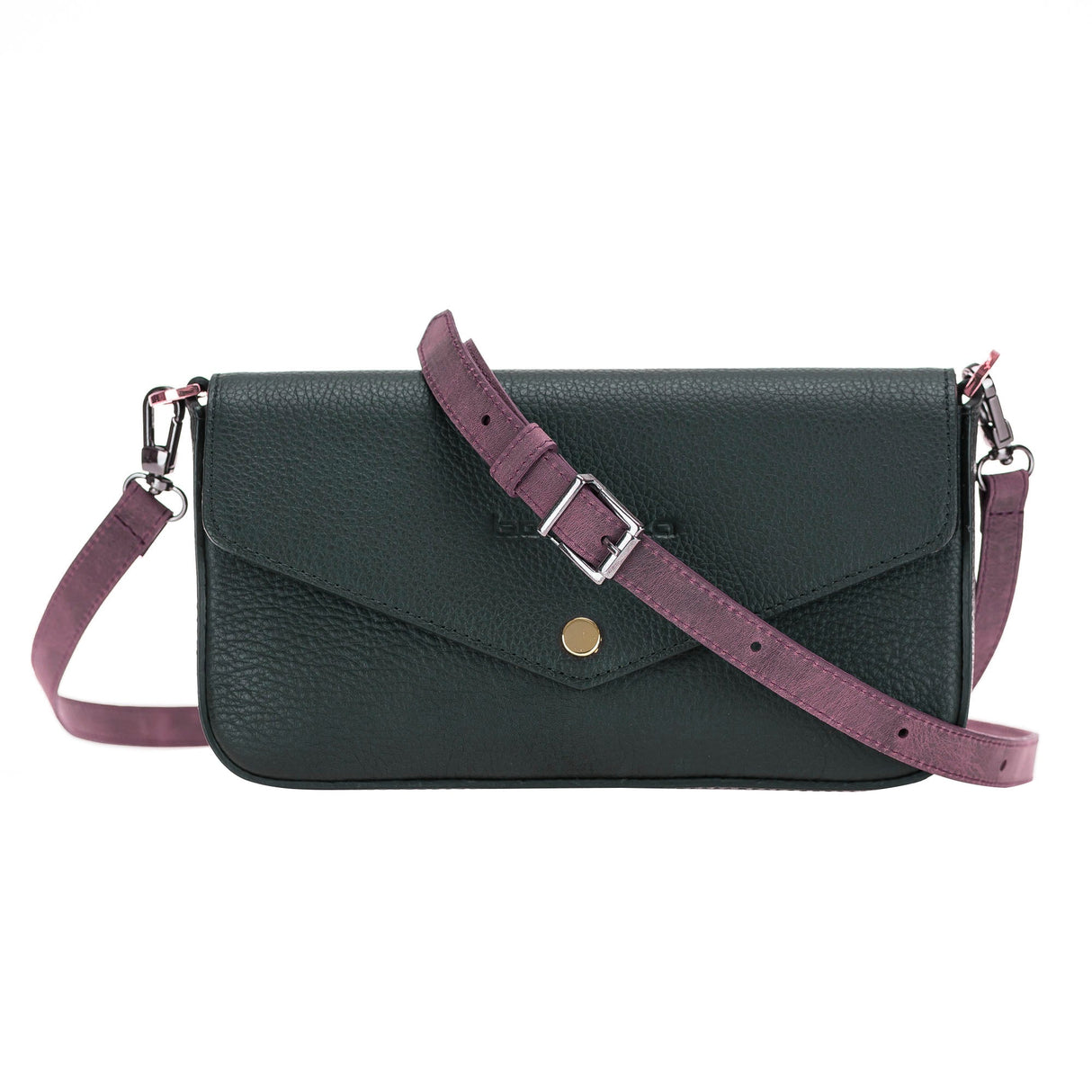 Cross - body Strap Leather Wristlet with Metal Clip by Hardiston - premium Crossbody Straps