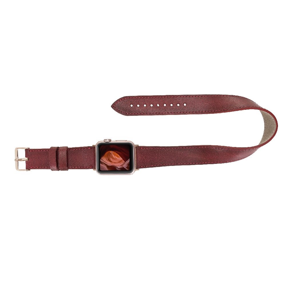 Double Tour Leather Band for Apple Watch by Hardiston - premium Watch Bands - Apple