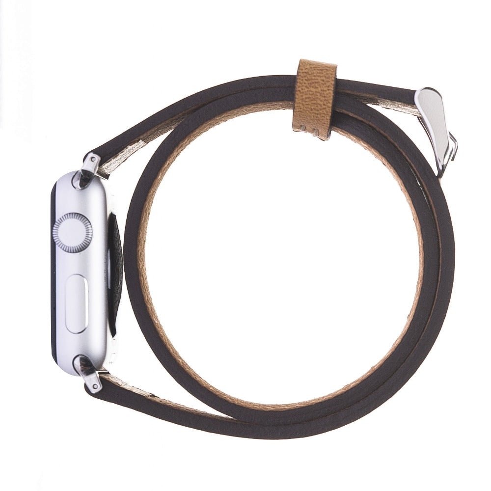 Double Tour Leather Band for Apple Watch by Hardiston - premium Watch Bands - Apple