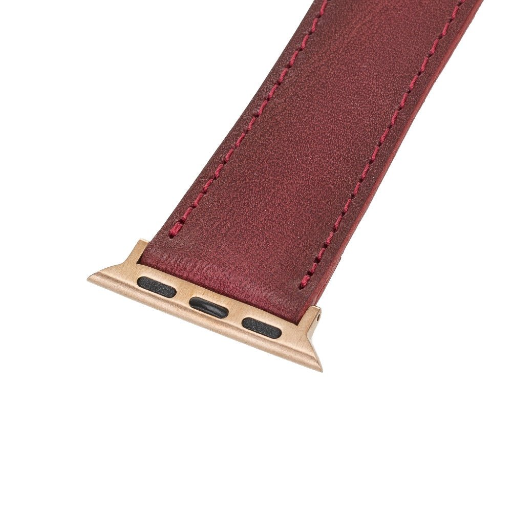 Double Tour Leather Band for Apple Watch by Hardiston - premium Watch Bands - Apple