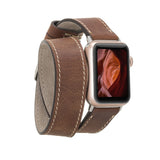 Double Tour Leather Band for Apple Watch by Hardiston - premium Watch Bands - Apple