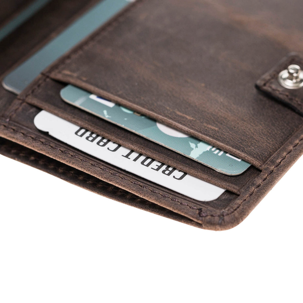 Leather Wallet with Coin Pouch