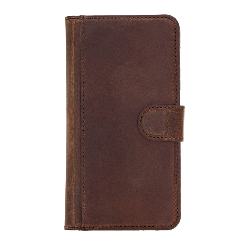 iPhone 11 Brown Leather Detachable Dual 2-in-1 Wallet Case with Card Holder - Hardiston - 5