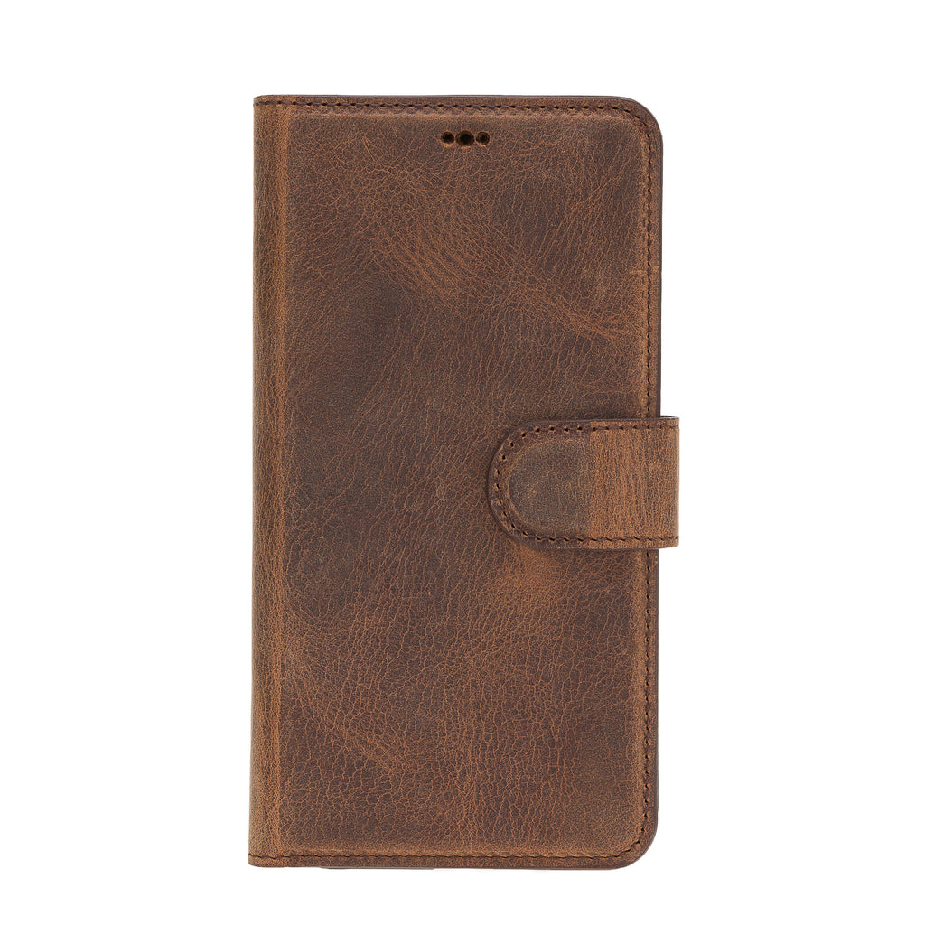 iPhone 11 Brown Leather Detachable 2-in-1 Wallet Case with Card Holder - Hardiston - 3