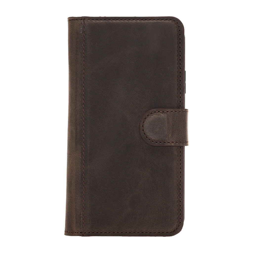 iPhone 11 Mocha Leather Detachable Dual 2-in-1 Wallet Case with Card Holder - Hardiston - 5