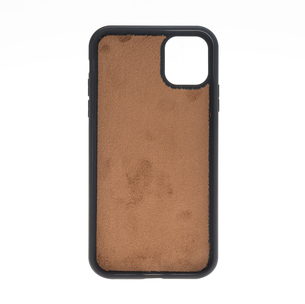 iPhone 11 Mocha Leather Detachable 2-in-1 Wallet Case with Card Holder - Hardiston - 6