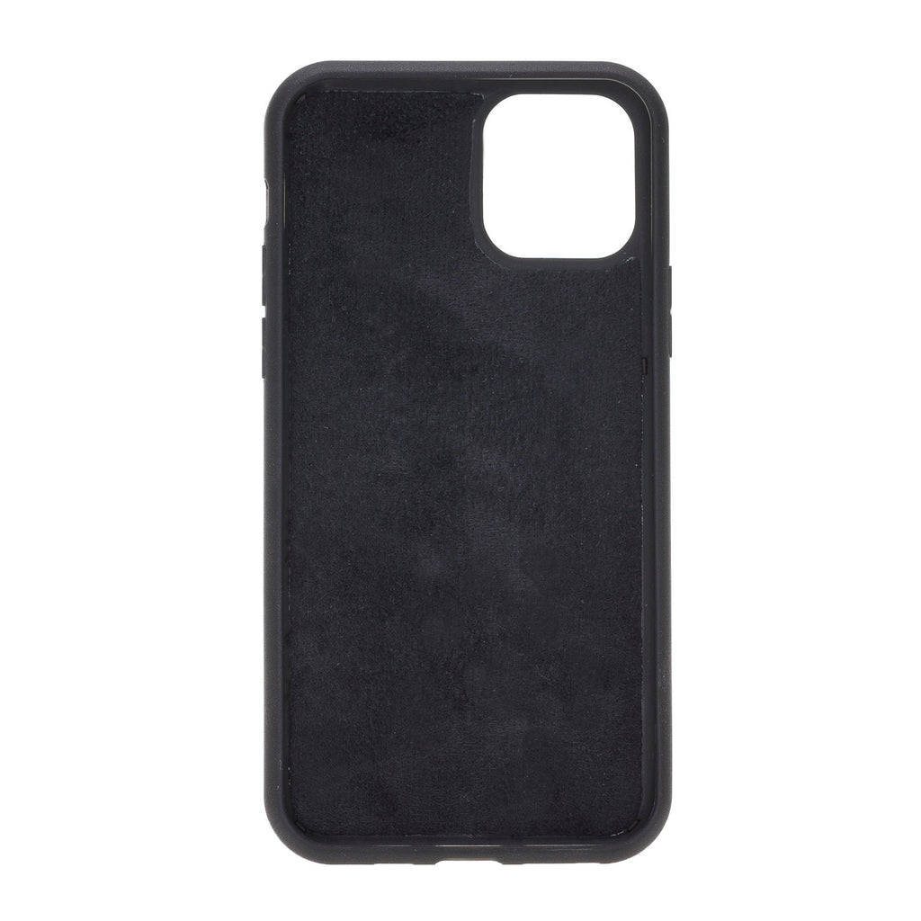 iPhone 11 Pro Black Leather Detachable 2-in-1 Wallet Case with Card Holder - Hardiston - 6