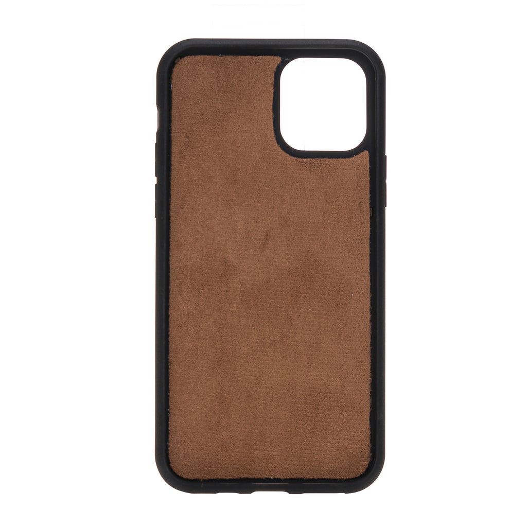 iPhone 11 Pro Brown Leather Detachable Dual 2-in-1 Wallet Case with Card Holder - Hardiston - 8