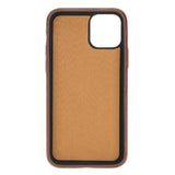 iPhone 11 Pro Brown Leather Snap-On Case with Card Holder - Hardiston - 3