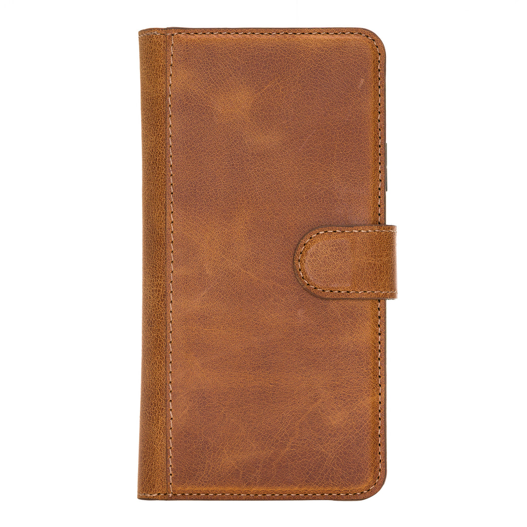 iPhone 11 Pro Max Amber Leather Detachable Dual 2-in-1 Wallet Case with Card Holder - Hardiston - 5