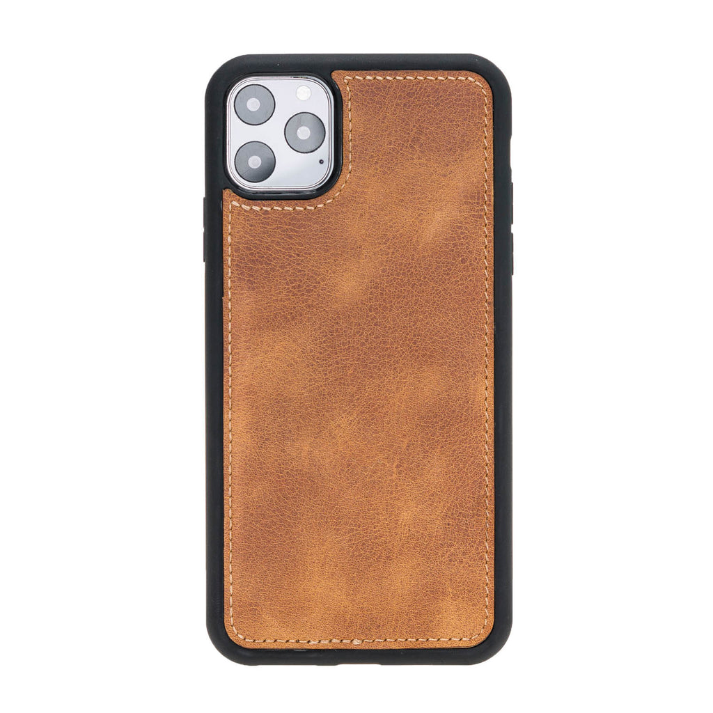 iPhone 11 Pro Max Amber Leather Detachable 2-in-1 Wallet Case with Card Holder - Hardiston - 4