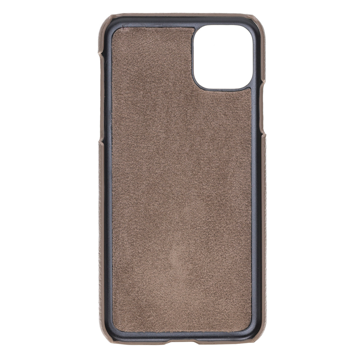 iPhone 11 Pro Max Beige Leather Snap-On Case with Card Holder - Hardiston - 3