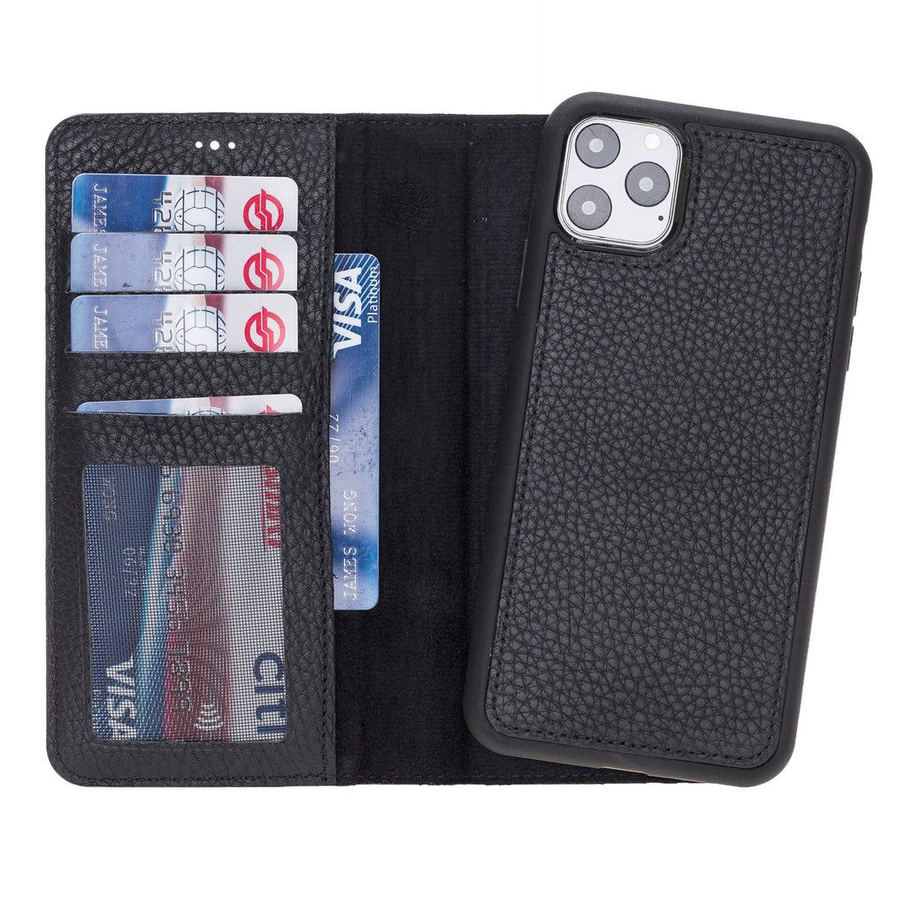 Case-Mate Genuine Leather Wallet Folio Case for Samsung Galaxy S22 - Black