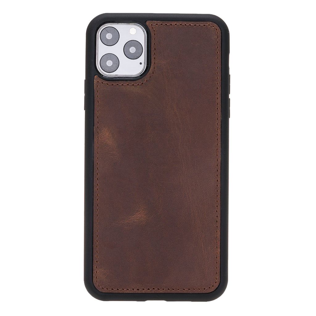 iPhone 11 Pro Max Brown Leather Detachable Dual 2-in-1 Wallet Case with Card Holder - Hardiston - 6